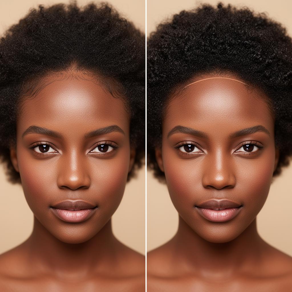 Hairline — textured hair